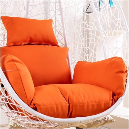 Hangstoelkussen - Schommelkussen - Buiten Ontspannen - Extra Dikke Vulling - 130x110cm - Oranje