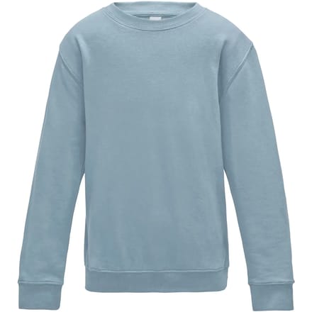 Just Hoods - AWDis Sweat Kinder - Sky Blue maat 7/8 (M)