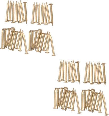 Messing Spijkers - Decoratieve Nagels - Meubel Decoratie - Ronde Kop - 200 Stuks - Messing