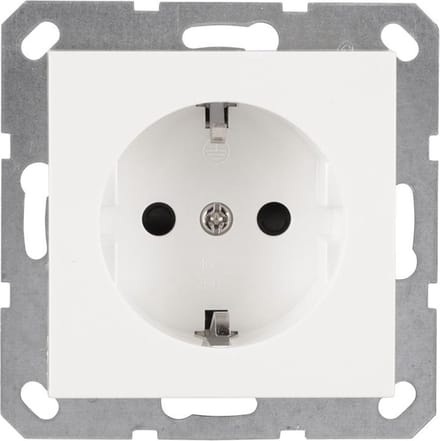 Q-Link Mql s-linbouw contactdoos polar wit 1-voudig randaarde