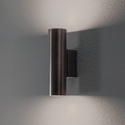 Argon Wandlamp Marion Plus, zwart, GU10, staal, hoogte 18 cm