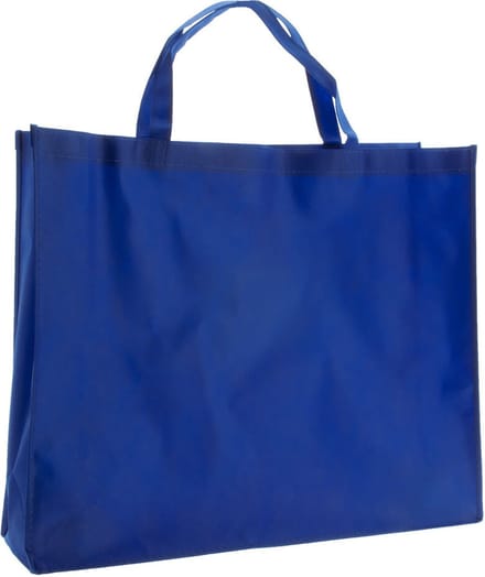 10x Shopper Dark Blue non woven 54x14x45cm
