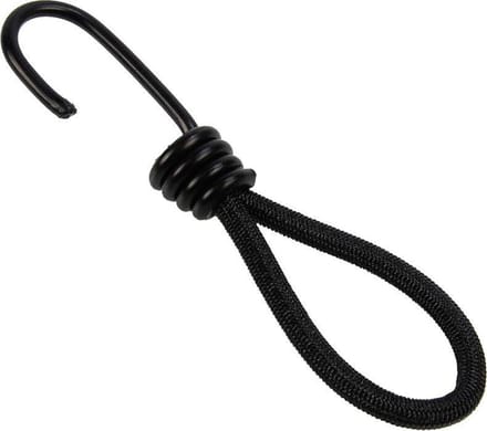 Spanner met haak 13cm elastiek zwart spinhaak 10 stuks