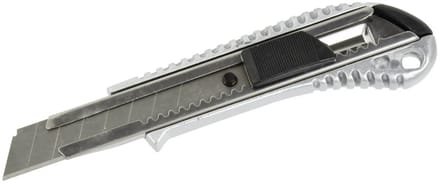 GEKO Aluminium hobbymes - 18mm afbreekmes - Ergonomische grip - 155mm lengte