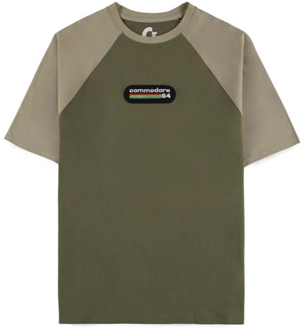 Commodore 64 - Logo Raglan Tshirt - M - Groen