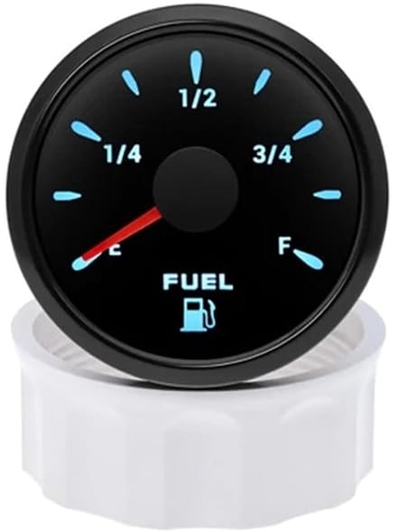 Brandstofniveaumeter - Olietank meter - Voertuig controle - 7 Kleuren LED - 52MM