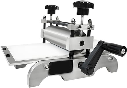 Plaatrol - Etspers Drukmachine - Houtsnede Gravure - Tafelmodel Ontwerp - 35x17 CM