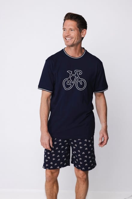 Pastunette - Shortama - Night Ride - Katoen - Blauw - Maat S