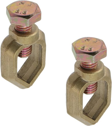 2 Stuks Aardpen Klemmen voor Begraven Grondstaaf 1/2 Inch Zwaar