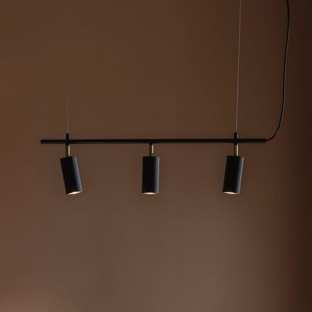 Globen Lighting hanglamp Hubble 3 zwart, lengte 75 cm, 3-lamps