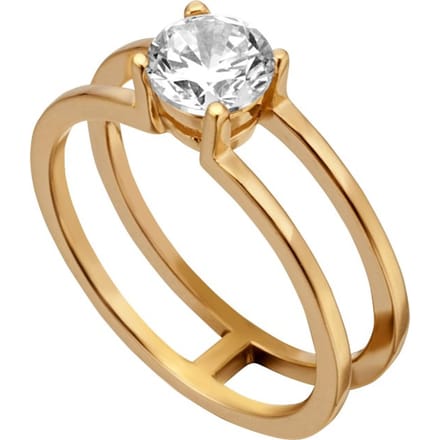 Esprit ESRG001012 Lillian Ring - Zilver - Goudkleurig - Maat 16.00