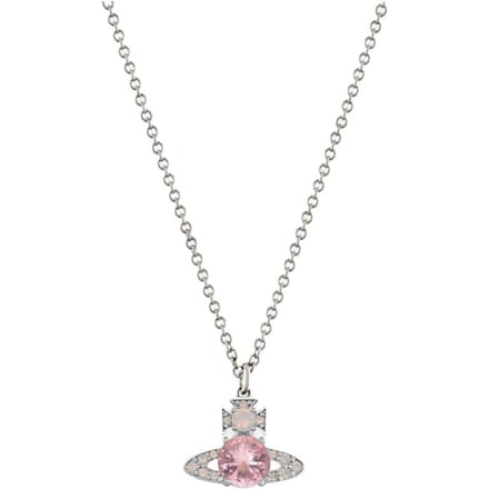 Collier pendentif Vivienne Westwood Ismene Femme laiton rose 630203D7-02P652 Basic Packaging-Dust Bag+Box white