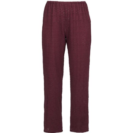 R.E.D. Rock-Engineered Design Bordeauxrode wijde broek met kanten details - Dames - M
