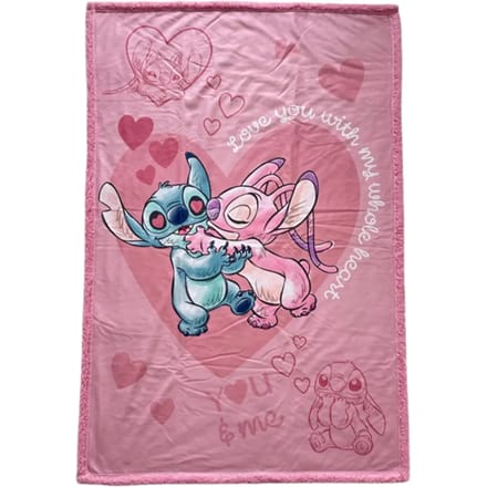 Sherpa deken Homadict Stitch Et Angel Bisou