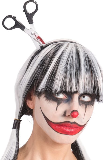 Carnival Toys Diadeem Bebloede Schaar Zwart/zilver One-size