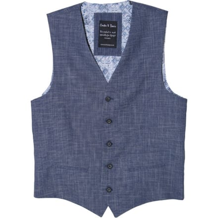 Carter & Davis - Gilet - Heren - 50 - Blauw - Polyester - 2649-8425
