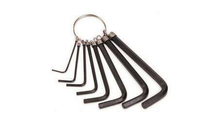 8 Delige Inbussleutelset CRV 1,5-6mm op Ring - Professioneel