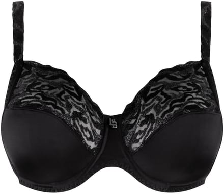 Louisa Bracq - Electric Waves Full Cup BH Zwart - maat 80F - Zwart