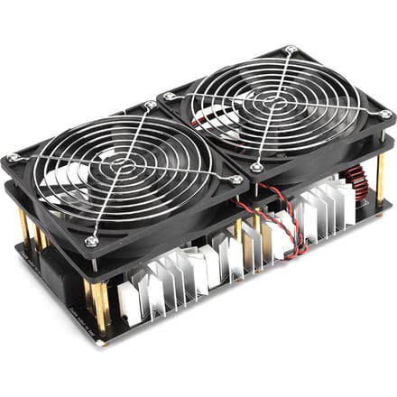 Module de chauffage par induction haute fréquence haute puissance 2 500 W avec bobine en spirale et eau gray