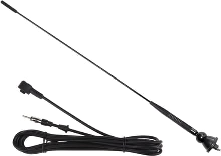 Auto Antenne AM-FM - Rubberen Autoradio Antenne - FM 76~108MHz - 1.37m Kabel - A1 - Zwart