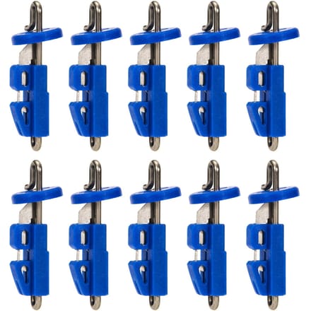 10 stuks Zeevissen Aas Clips Vishaak Quick Release Clips 10pcs blue