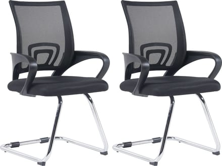 CLP Eureka Set van 2 Stoelen zwart