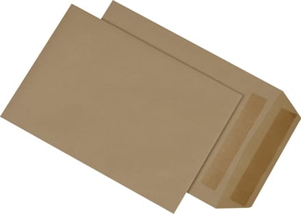 MAILmedia B5 envelop - zelfklevend - zonder venster - bruin - 90 g/m²