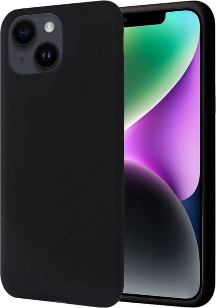 Hoesje geschikt voor iPhone 14 Plus - Back Cover Case SoftTouch Zwart