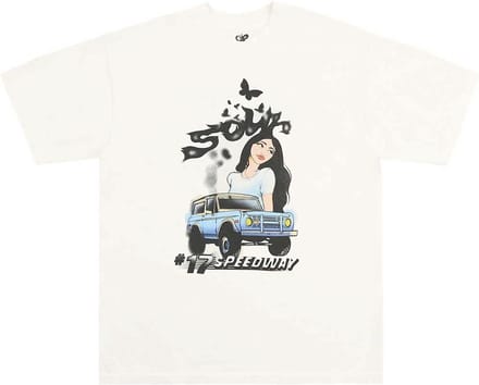 Olivia Rodrigo - Sour Airbrush Heren T-shirt - M - Creme