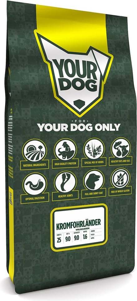 Yourdog Kromfohrländer - Hondenbrokken - Volwassen - 12 kg