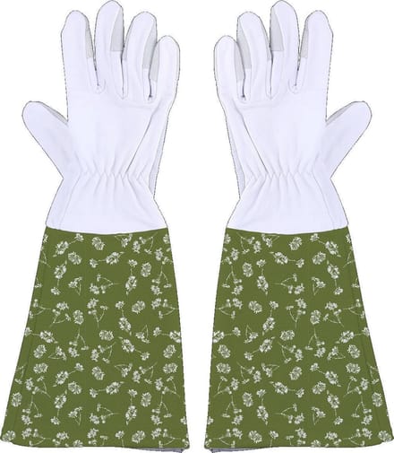 Esschert Design Tuinhandschoenen Manchet Canvas/leer Groen Maat M