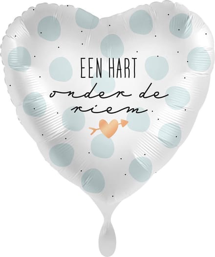 Folieballon - Een hart onder de riem