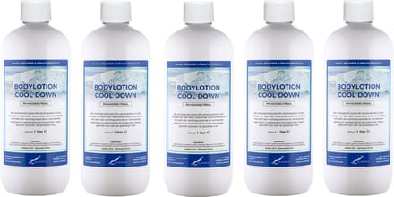 Bodylotion Cool Down 1 Liter - set van 5 stuks - Voordeelverpakking