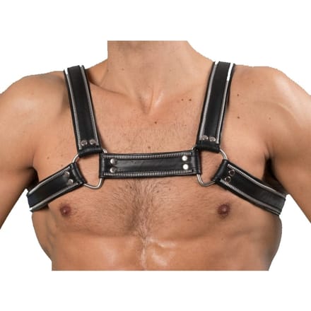 Echt Lederen Harnas - Zipper model