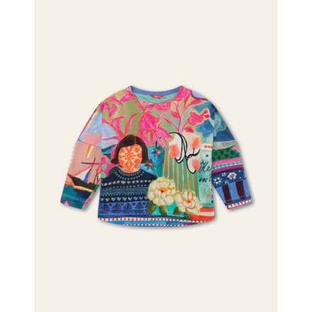 Oilily Harpy Sweater- maat140/10yr Wedgewood