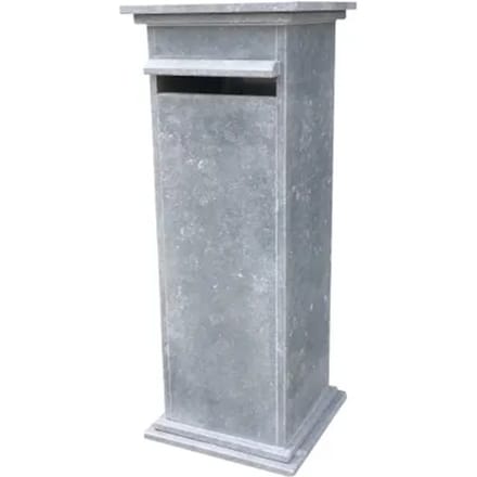 Brievenbus Staande Sevilla - Natuursteen - Blauwe Hardsteen - 40x103x40cm