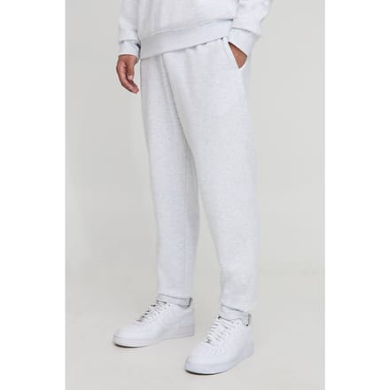 Basic Man. Jogger met normale pasvorm | Grey Marl | Size Medium