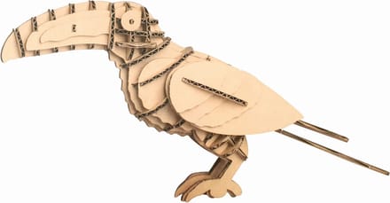 3D Model Karton Puzzel - Toekan Vogel - DIY Hobby Knutsellen - 43x13x21cm