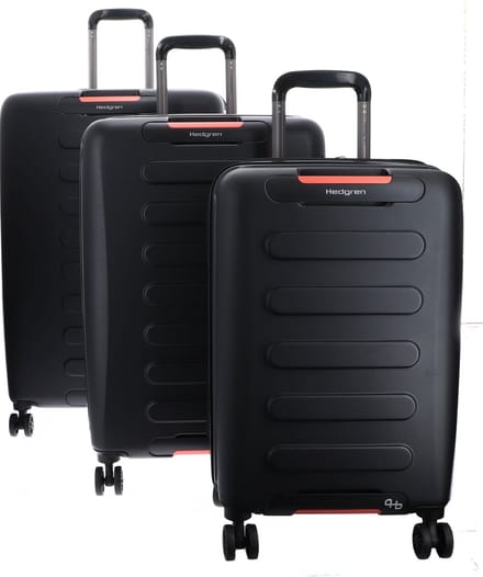 Hedgren Trolley Grip Nest Set Black Zwart 74cm