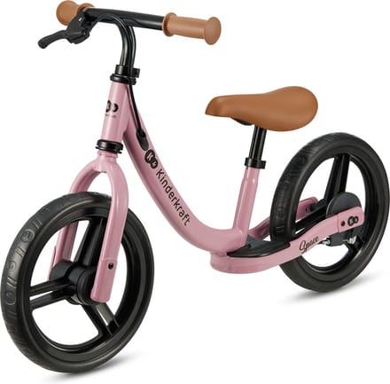 Kinderkraft SPACE - Loopfiets - Met Handrem - Verstelbaar Zadel - Lekvrije Wielen - Roze