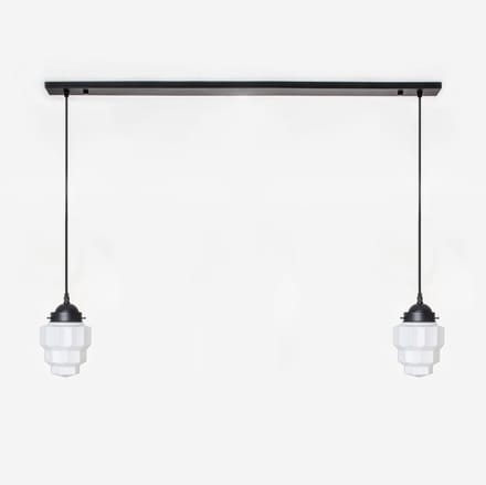 2 x Empire lampen aan plafondbalk Moonlight - Art Deco Trade