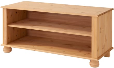 Mette-Lowboard - 2 Planken - Grenen Gebeitst
