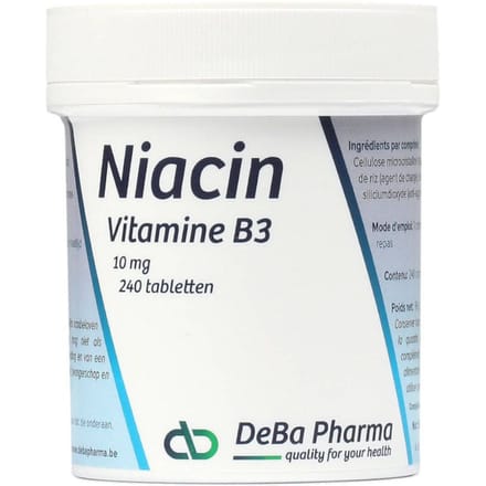 DeBa Pharma Niacin 10mg 240 Tabletten