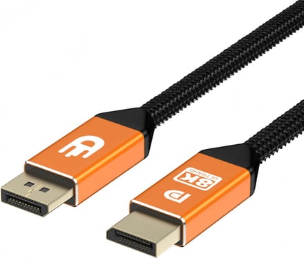 Drivv. Displayport Kabel - 8K 60Hz - 4K 144 Hz - 32,4GBps - Displayport 1.4 - DP Kabel - 2 meter - Oranje