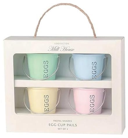 Eddingtons Eddingtons Egg Cup Buckets - Set van 4 pastelkleuren