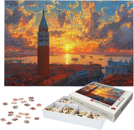 Vuurtoren Puzzel - Houten Legpuzzel - Ontspanning Thuis - Met Poster - 5000 Stukjes - Meerkleurig