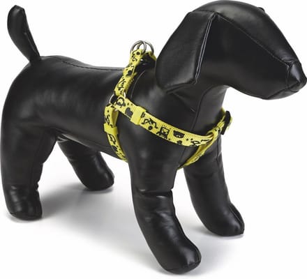 Beeztees nylon borsttuig Monster geel 46-75 cm x 20 mm