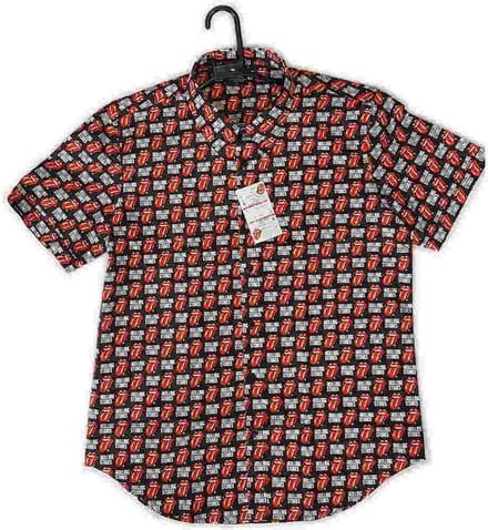 Rolling Stones Shirt -M- Tongue And Text Zwart