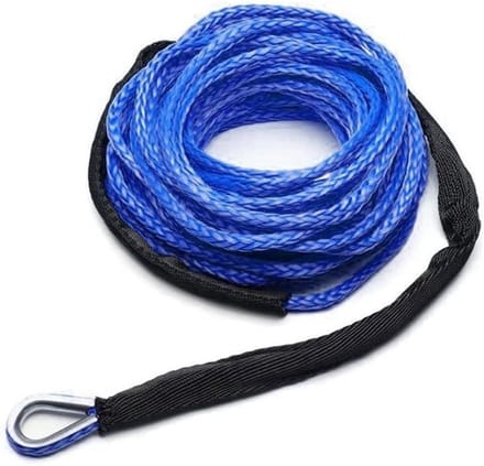 Touw met Schede - Treklijn - Auto Berging - Hoge Treksterkte - 15 Meter - Blauw