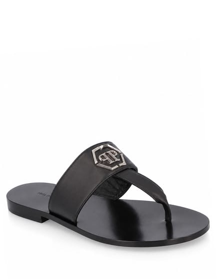 Platte Sandalen Hexagon
